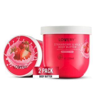 LOVERY Strawberry Milk Whipped Body Butter